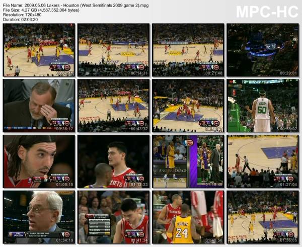 6.may 2009	Lakers - Houston (West Semifinals 2009,game 2)   111-98