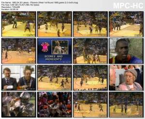 20.april 1985	Lakers - Phoenix (West 1st Round 1985,game 2)   147-130