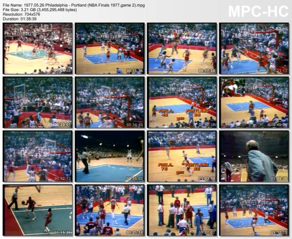 26.may 1977	Philadelphia - Portland (NBA Finals 1977,game 2)   107-89
