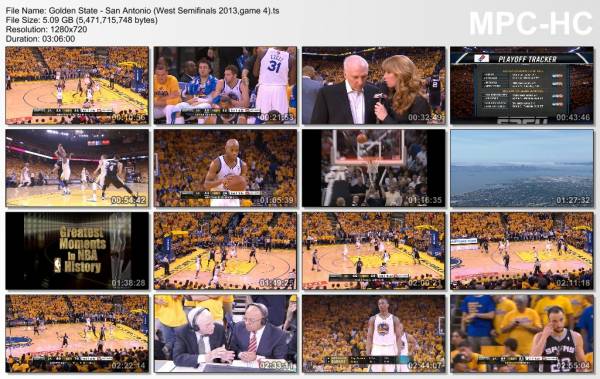 12.may 2013	Golden State - San Antonio (West Semifinals 2013,game 4)   97-87 (OT)