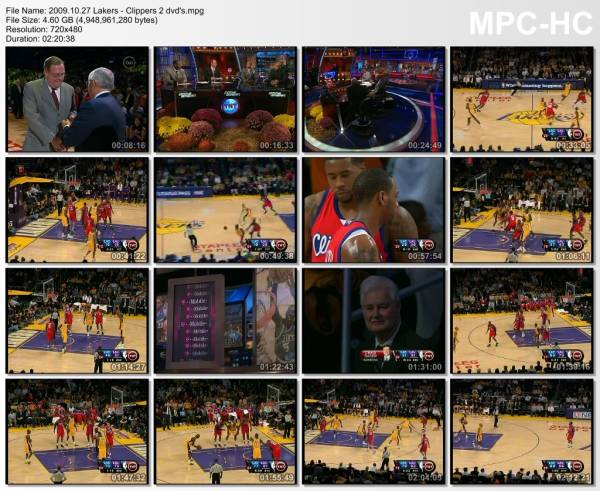 27.october 2009	Lakers - Clippers   99-92