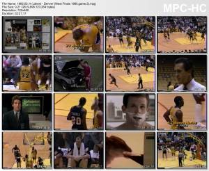 14.may 1985	Lakers - Denver (West Finals 1985,game 2)   114-136