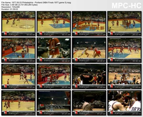 3.jun 1977	Philadelphia - Portland (NBA Finals 1977,game 5)   104-110