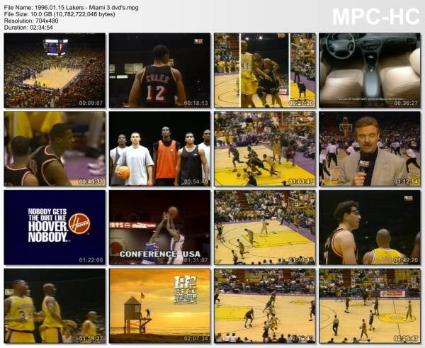 15.january 1996	Lakers - Miami   96-88