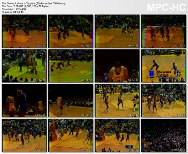 29.december 1984	Lakers - Clippers   113-107