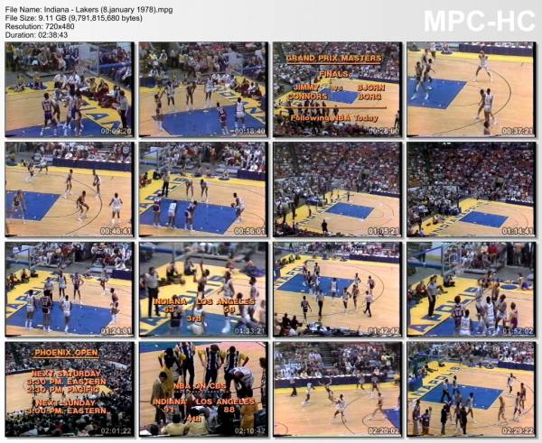 8.january 1978	Indiana - Lakers   104-103