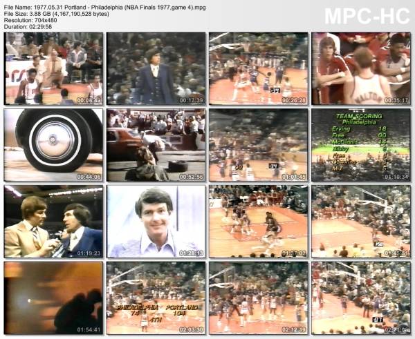 31.may 1977	Portland - Philadelphia (NBA Finals 1977,game 4)   130-98