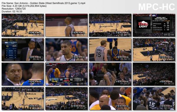 6.may 2013	San Antonio - Golden State (West Semifinals 2013,game 1)   129-127 (OT)