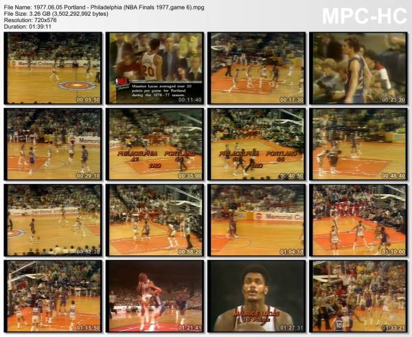 5.jun 1977	Portland - Philadelphia (NBA Finals 1977,game 6)   109-107