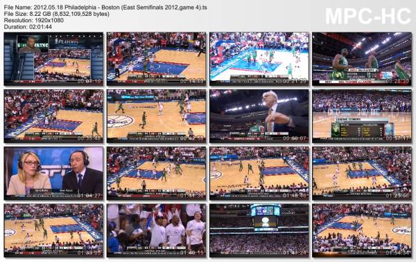 18.may 2012	Philadelphia - Boston (East Semifinals 2012,game 4)   92-83