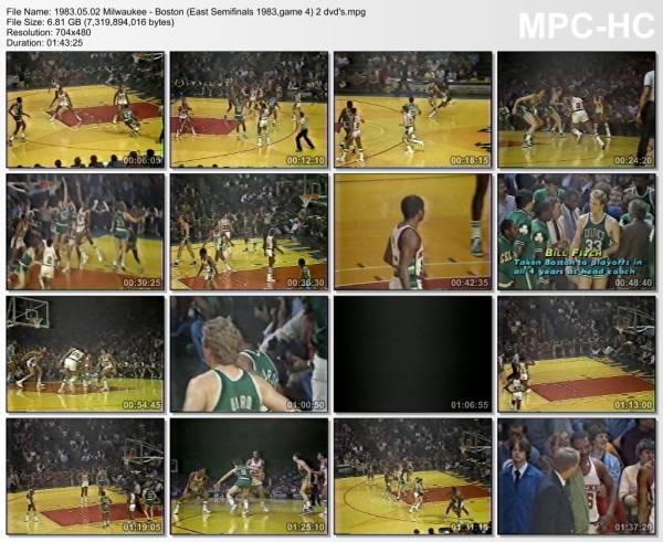 2.may 1983	Milwaukee - Boston (East Semifinals 1983,game 4)   107-93