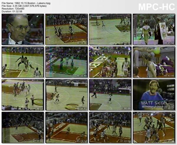 15.october 1982	Boston - Lakers   110-105