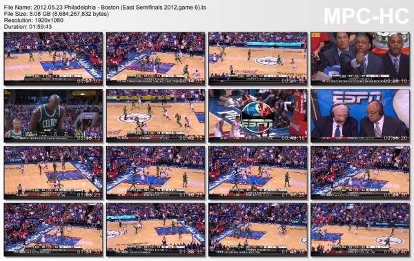 23.may 2012	Philadelphia - Boston (East Semifinals 2012,game 6)   82-75