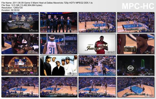 9.jun 2011	Miami - Dallas (NBA Finals 2011,game 5)   112-103