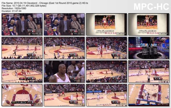 19.april 2010	Cleveland - Chicago (East 1st Round 2010,game 2)   112-102