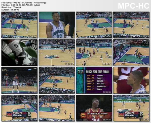 16.february 1995	Charlotte - Houston   89-105
