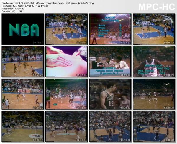 25.april 1976	Buffalo - Boston (East Semifinals 1976,game 3)   98-93
