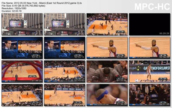 3.may 2012	New York - Miami (East 1st Round 2012,game 3)   70-87