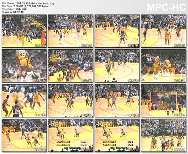 10.march 1984	Lakers - Indiana   114-126