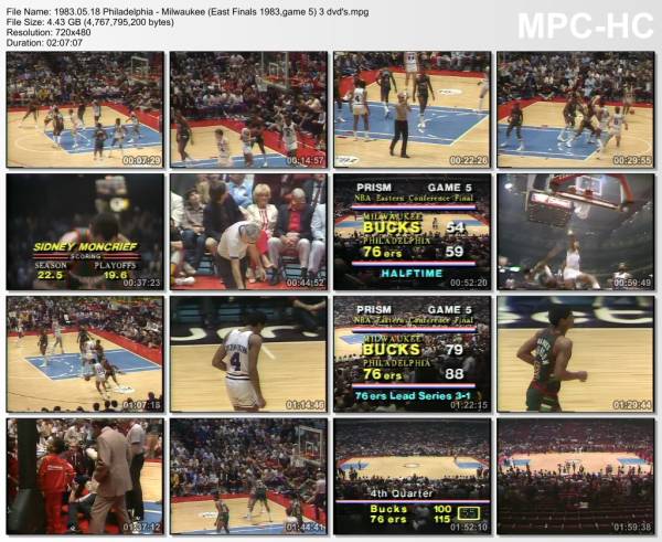 18.may 1983	Philadelphia - Milwaukee (East Finals 1983,game 5)   115-103