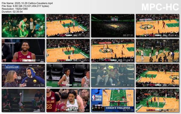 29.october 2025	Boston - Cleveland   125:105