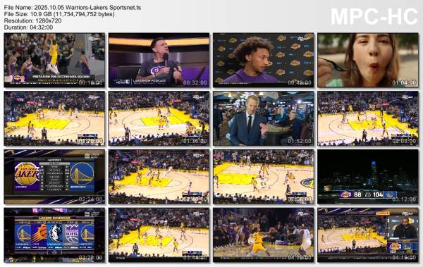 5.october 2025	Golden State - Lakers   111-103