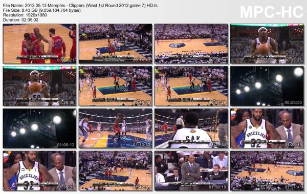 13.may 2012	Memphis - Clippers (West 1st Round 2012,game 7)   72-82