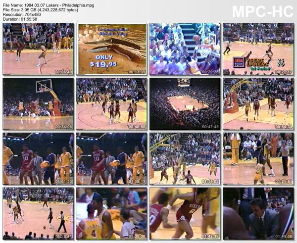7.march 1984	Lakers - Philadelphia   105-113