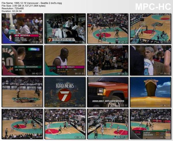 19.december 1995	Vancouver - Seattle   94-93