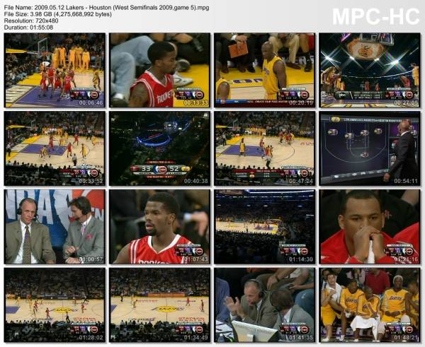 12.may 2009	Lakers - Houston (West Semifinals 2009,game 5)   118-78