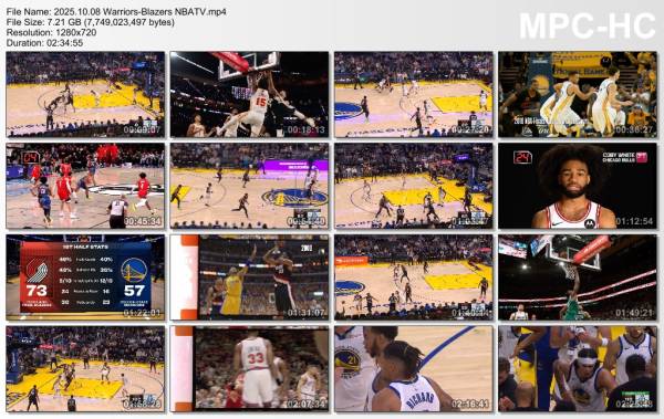 8.october 2025	Golden State - Portland   129-123
