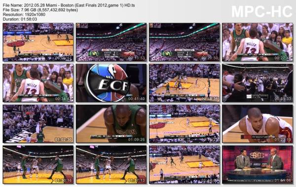 28.may 2012	Miami - Boston (East Finals 2012,game 1)   93-79