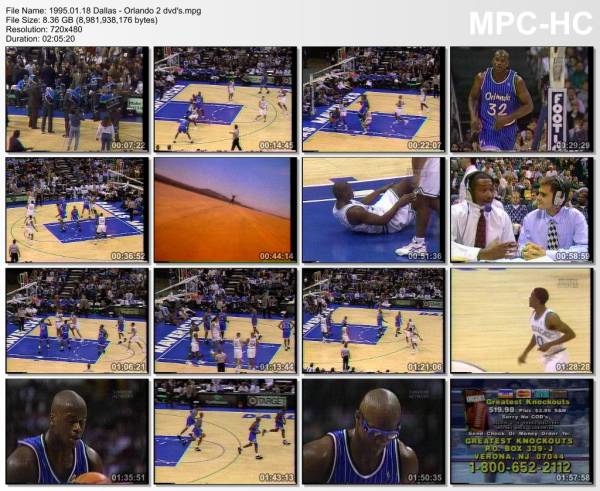 18.january 1995	Dallas - Orlando   97-108