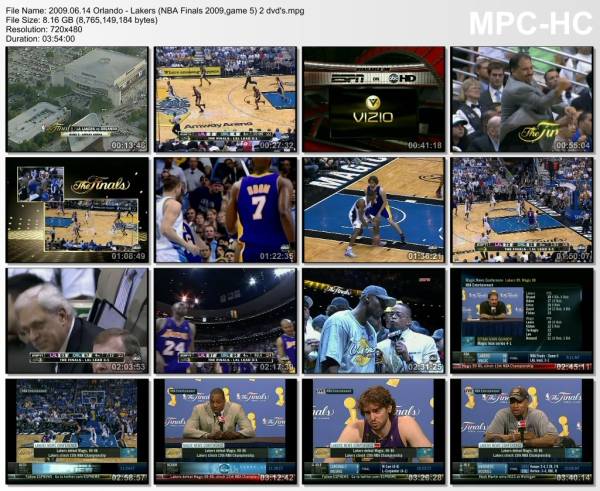 14.jun 2009	Orlando - Lakers (NBA Finals 2009,game 5)   86-99