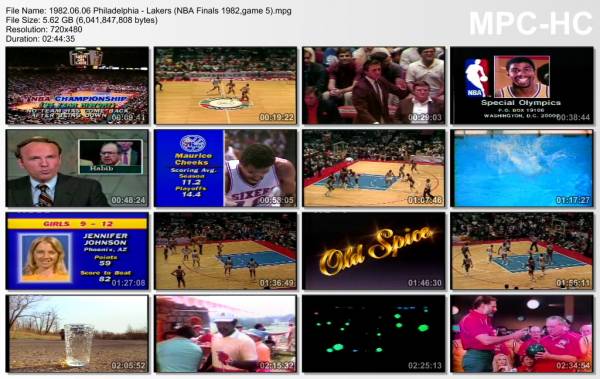6.jun 1982	Philadelphia - Lakers (NBA Finals 1982,game 5)   135-102