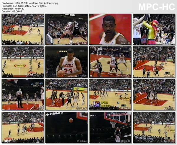 13.january 1995	Houston - San Antonio   103-100