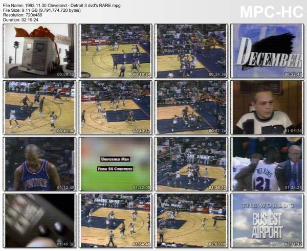 30.november 1993	Cleveland - Detroit   92-74