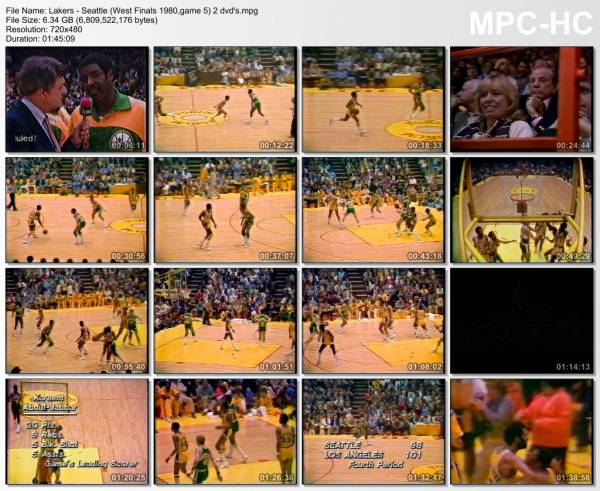 30.april 1980	Lakers - Seattle (West Finals 1980,game 5)   105-100