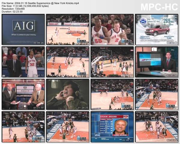 16.january 2004	New York - Seattle   108-88