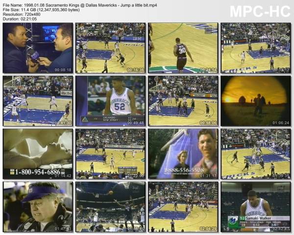 8.january 1998	Dallas - Sacramento   92-103