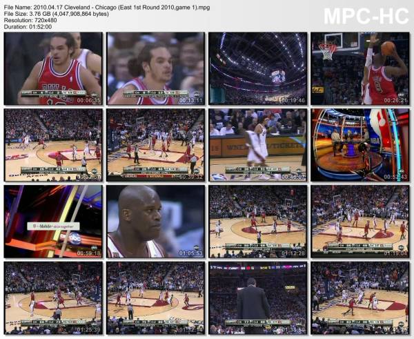 17.april 2010	Cleveland - Chicago (East 1st Round 2010,game 1)   96-83