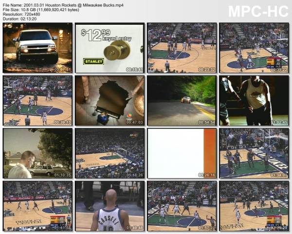 1.march 2001	Milwaukee - Houston   91-108