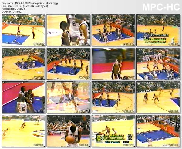 26.february 1984	Philadelphia - Lakers   99-101