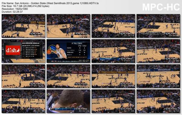 6.may 2013	San Antonio - Golden State (West Semifinals 2013,game 1)   129-127 (OT)