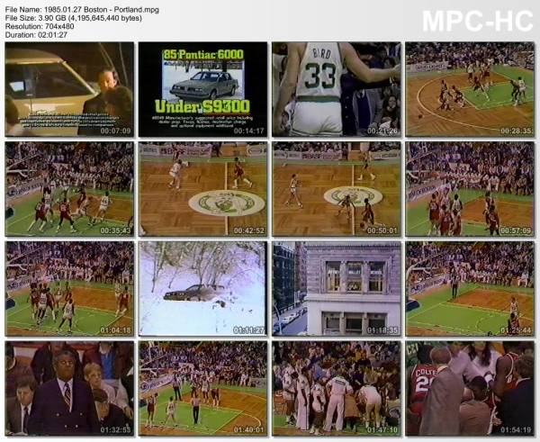 27.january 1985	Boston - Portland   128-127