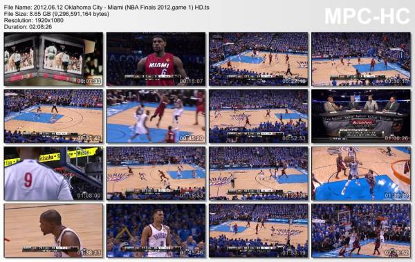 12.jun 2012	Oklahoma City - Miami (NBA Finals 2012,game 1)   105-94