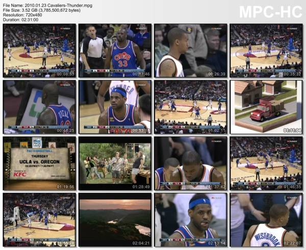 23.january 2010	Cleveland - Oklahoma City   100-99