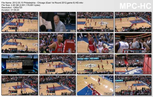10.may 2012	Philadelphia - Chicago (East 1st Round 2012,game 6)   78-79
