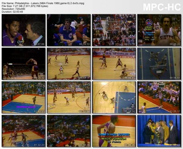 16.may 1980	Philadelphia - Lakers (NBA Finals 1980,game 6)   107-123
