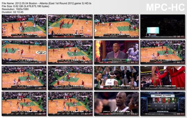 4.may 2012	Boston - Atlanta (East 1st Round 2012,game 3)   90-84 (OT)